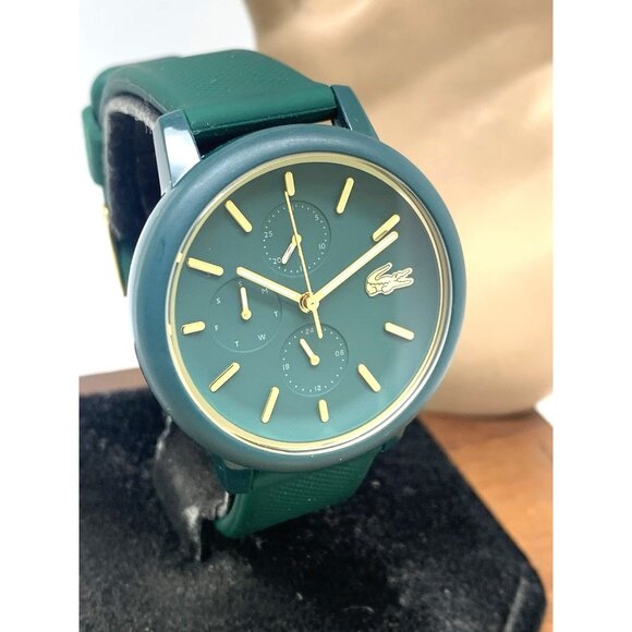 Lacoste Women's Watch 2001329 Quartz 12.12 Green Dial Rubber Band 38mm - Picture 1 of 13